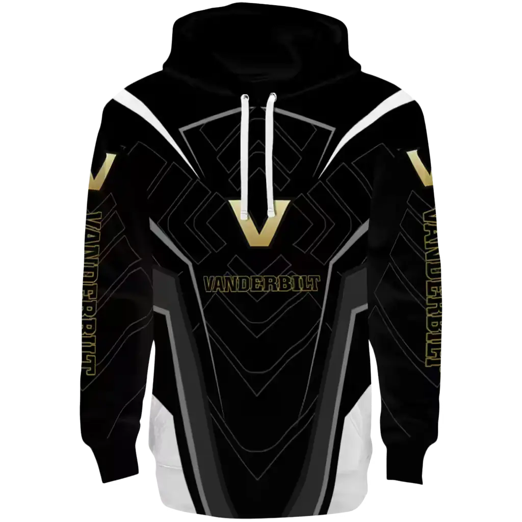 vanderbilt commodores futuristic pattern black hoodie best selling vanderbilt commodores futuristic pattern black hoodie best selling