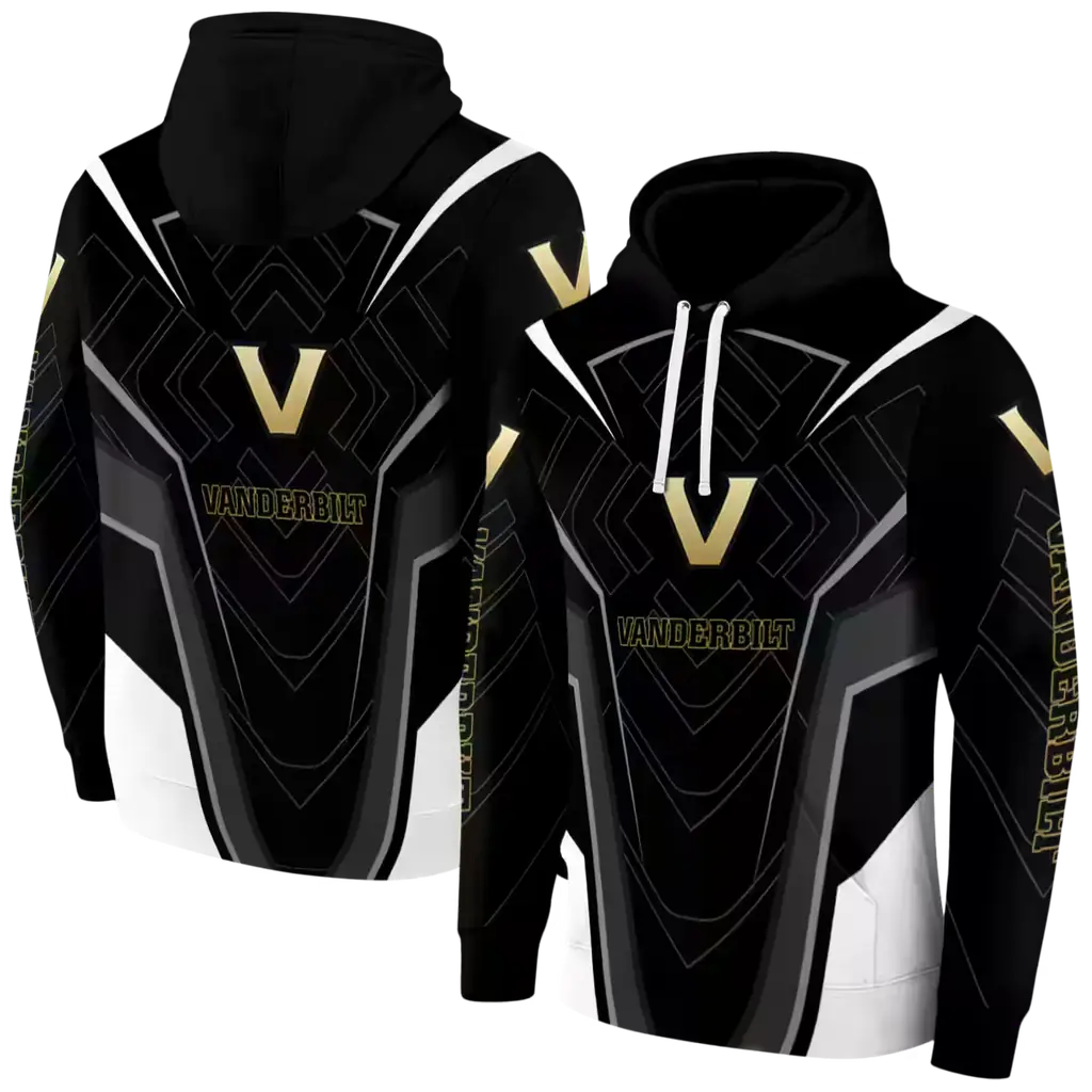 vanderbilt commodores futuristic pattern black hoodie fashion forward vanderbilt commodores futuristic pattern black hoodie fashion forward