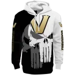 vanderbilt commodores graphic punisher black white hoodie best selling