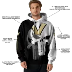 vanderbilt commodores graphic punisher black white hoodie best selling
