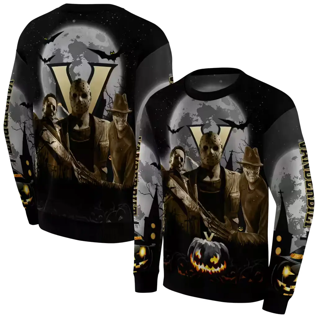 vanderbilt commodores halloween vibes black hoodie premium grade vanderbilt commodores halloween vibes black hoodie premium grade