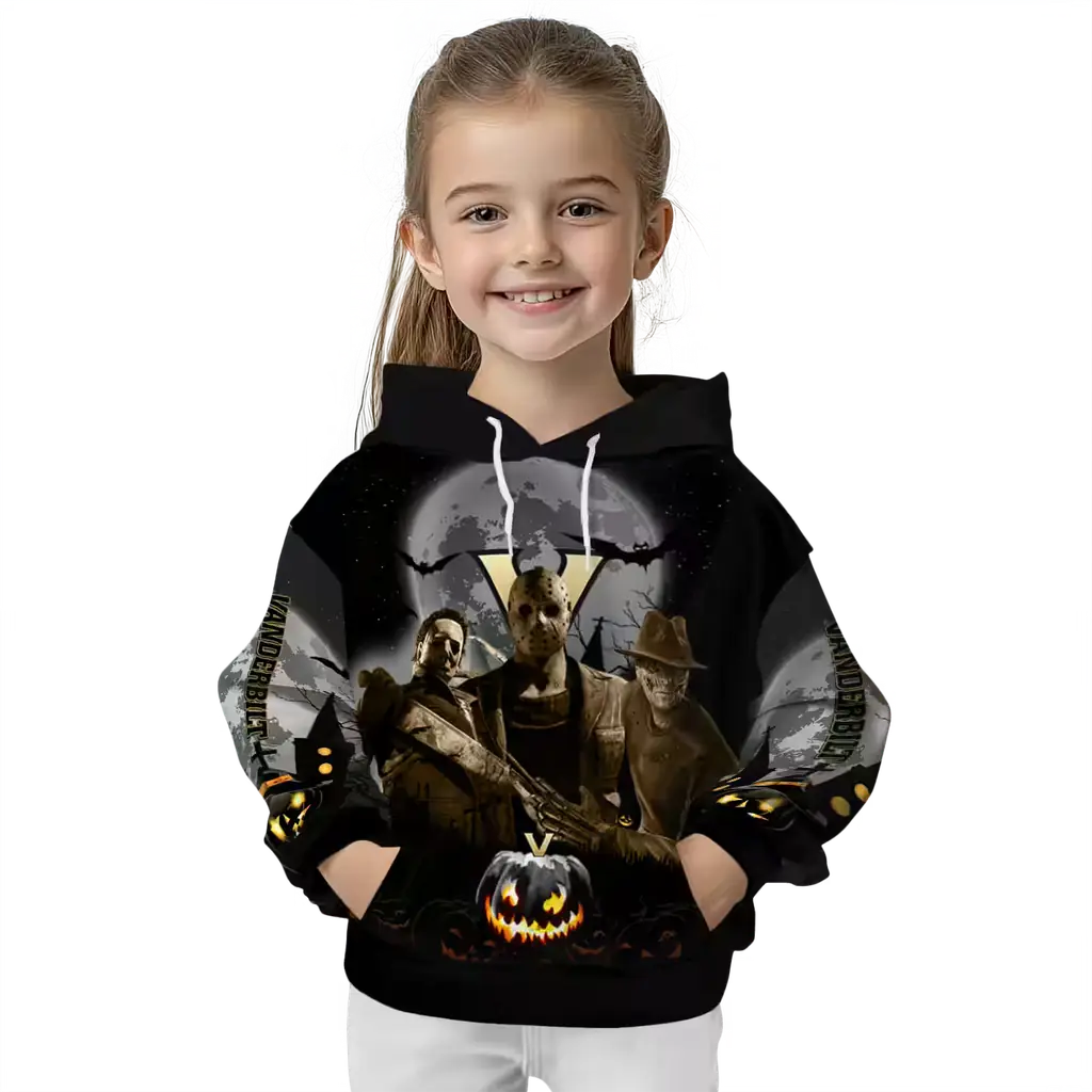 vanderbilt commodores halloween vibes black hoodie top rated vanderbilt commodores halloween vibes black hoodie top rated