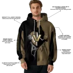 vanderbilt commodores heartbeat graphic black hoodie best selling