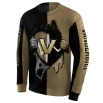 vanderbilt commodores heartbeat graphic black hoodie best selling