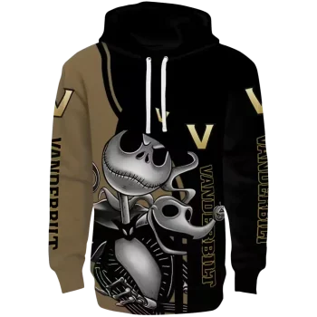 vanderbilt commodores jack skellington black hoodie best selling