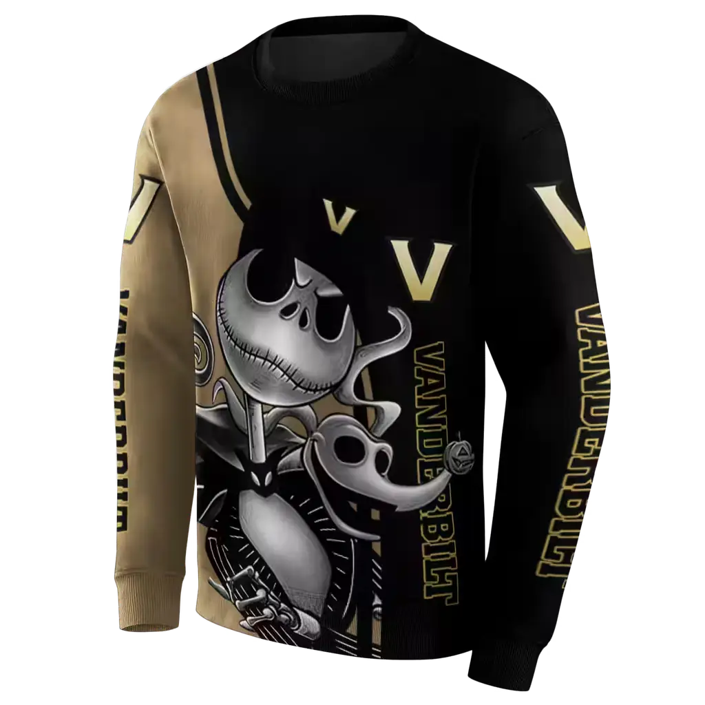 vanderbilt commodores jack skellington black hoodie new arrival vanderbilt commodores jack skellington black hoodie new arrival