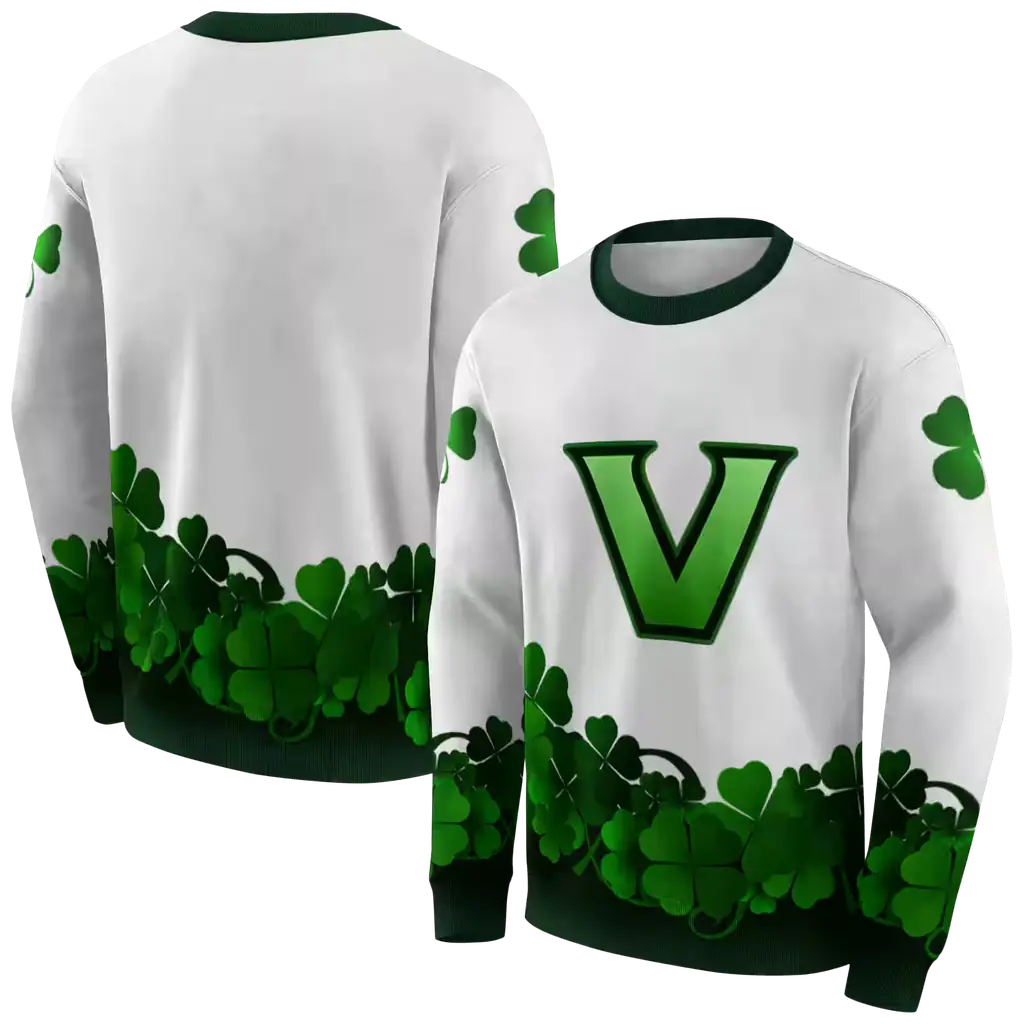vanderbilt commodores lucky motif white green hoodie premium grade vanderbilt commodores lucky motif white green hoodie premium grade