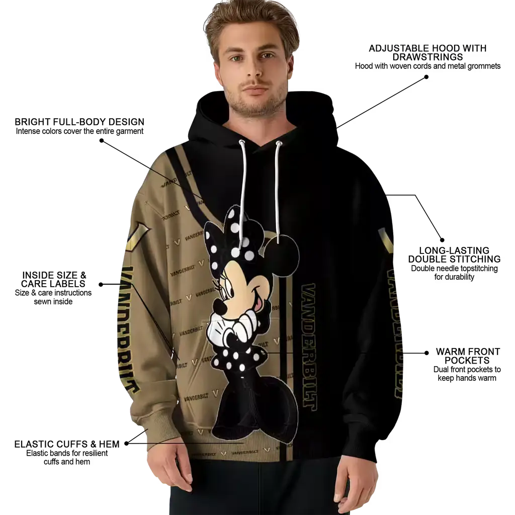 vanderbilt commodores minnie mouse black hoodie latest model vanderbilt commodores minnie mouse black hoodie latest model