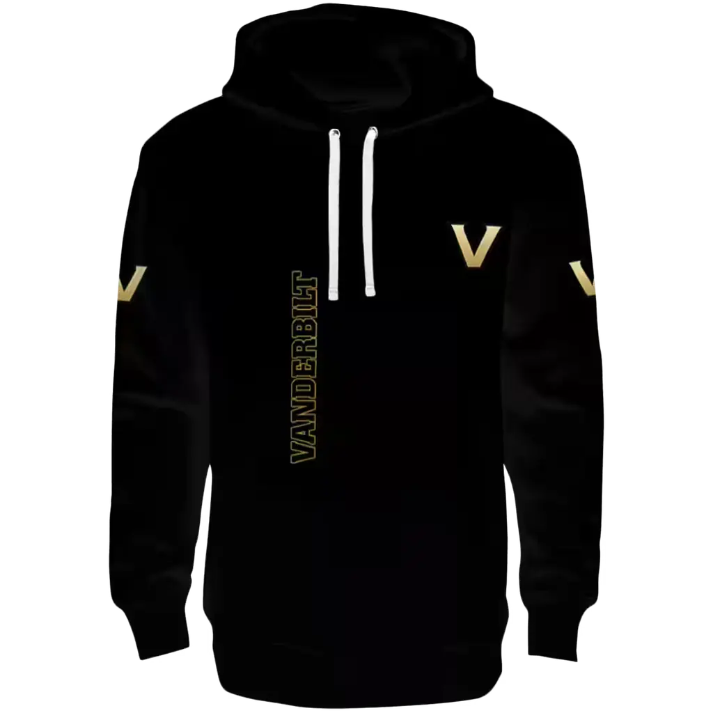 vanderbilt commodores monogram pattern black hoodie best selling vanderbilt commodores monogram pattern black hoodie best selling