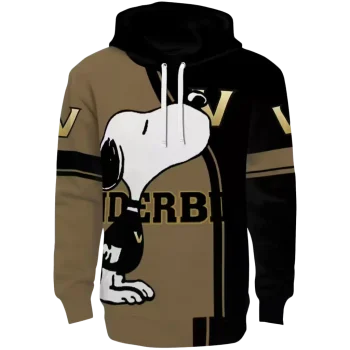 vanderbilt commodores playful snoopy black hoodie best selling