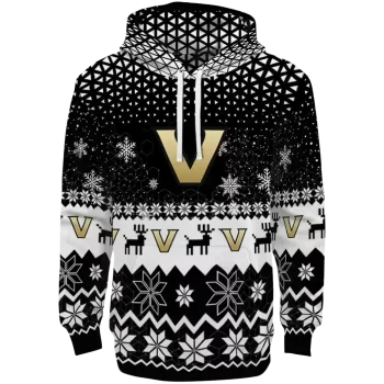 vanderbilt commodores reindeer motif black hoodie best selling