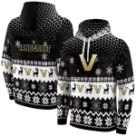 vanderbilt commodores reindeer motif black hoodie best selling