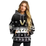 vanderbilt commodores reindeer motif black hoodie best selling
