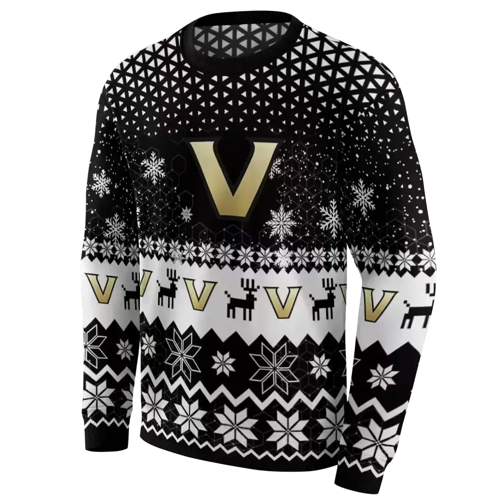 vanderbilt commodores reindeer motif black hoodie new arrival vanderbilt commodores reindeer motif black hoodie new arrival