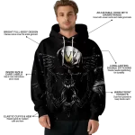 vanderbilt commodores skull artwork black hoodie best selling