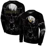 vanderbilt commodores skull artwork black hoodie best selling