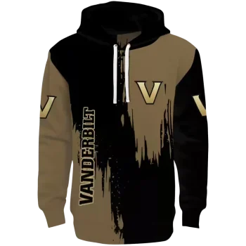 vanderbilt commodores splatter effect black hoodie best selling