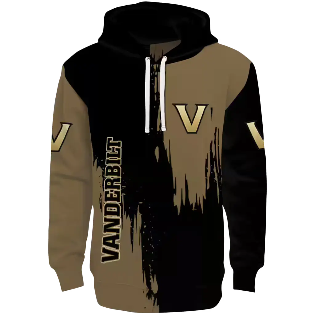vanderbilt commodores splatter effect black hoodie best selling vanderbilt commodores splatter effect black hoodie best selling