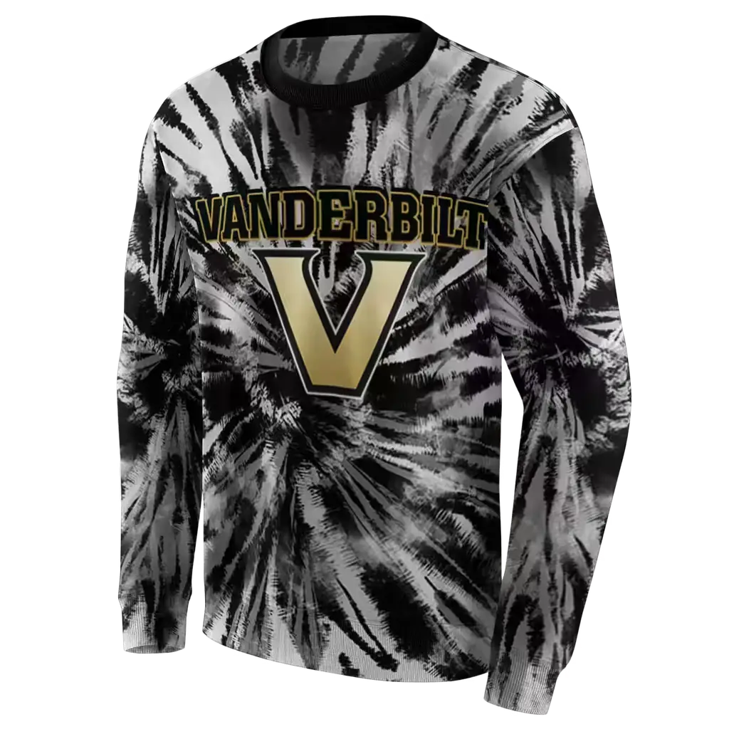 vanderbilt commodores tie dye pattern black hoodie new arrival vanderbilt commodores tie dye pattern black hoodie new arrival