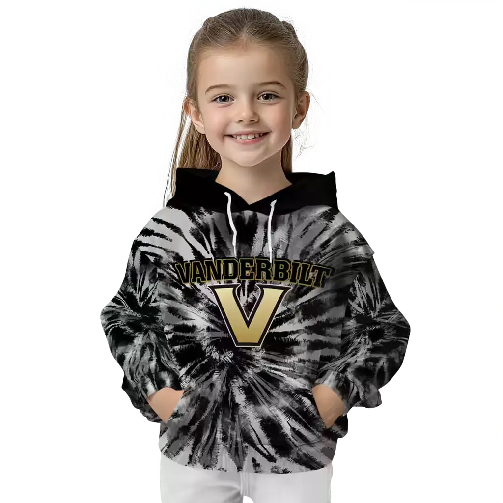 vanderbilt commodores tie dye pattern black hoodie top rated vanderbilt commodores tie dye pattern black hoodie top rated