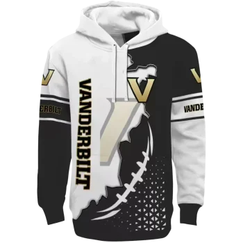 vanderbilt commodores triangular pattern black white hoodie best selling