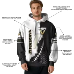 vanderbilt commodores triangular pattern black white hoodie best selling