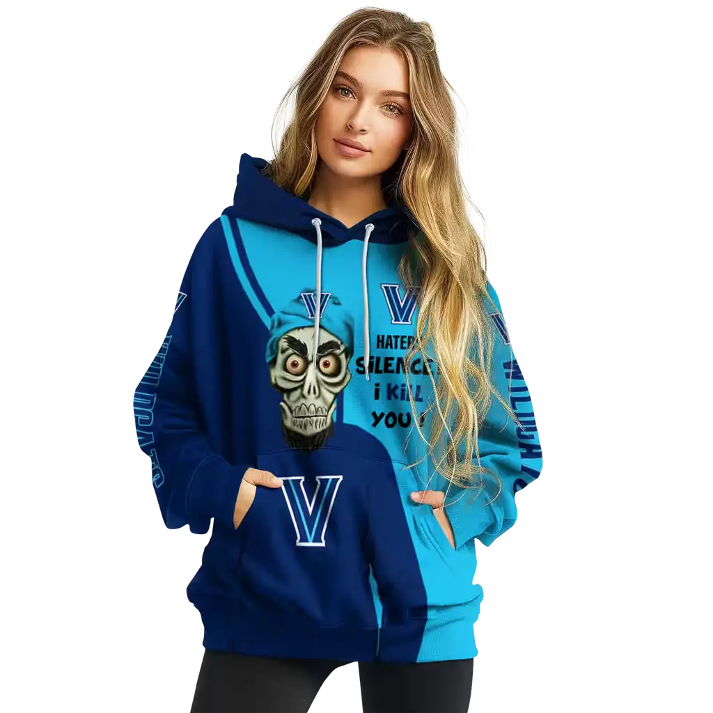 villanova wildcats achmed skull navy hoodie high quality villanova wildcats achmed skull navy hoodie high quality