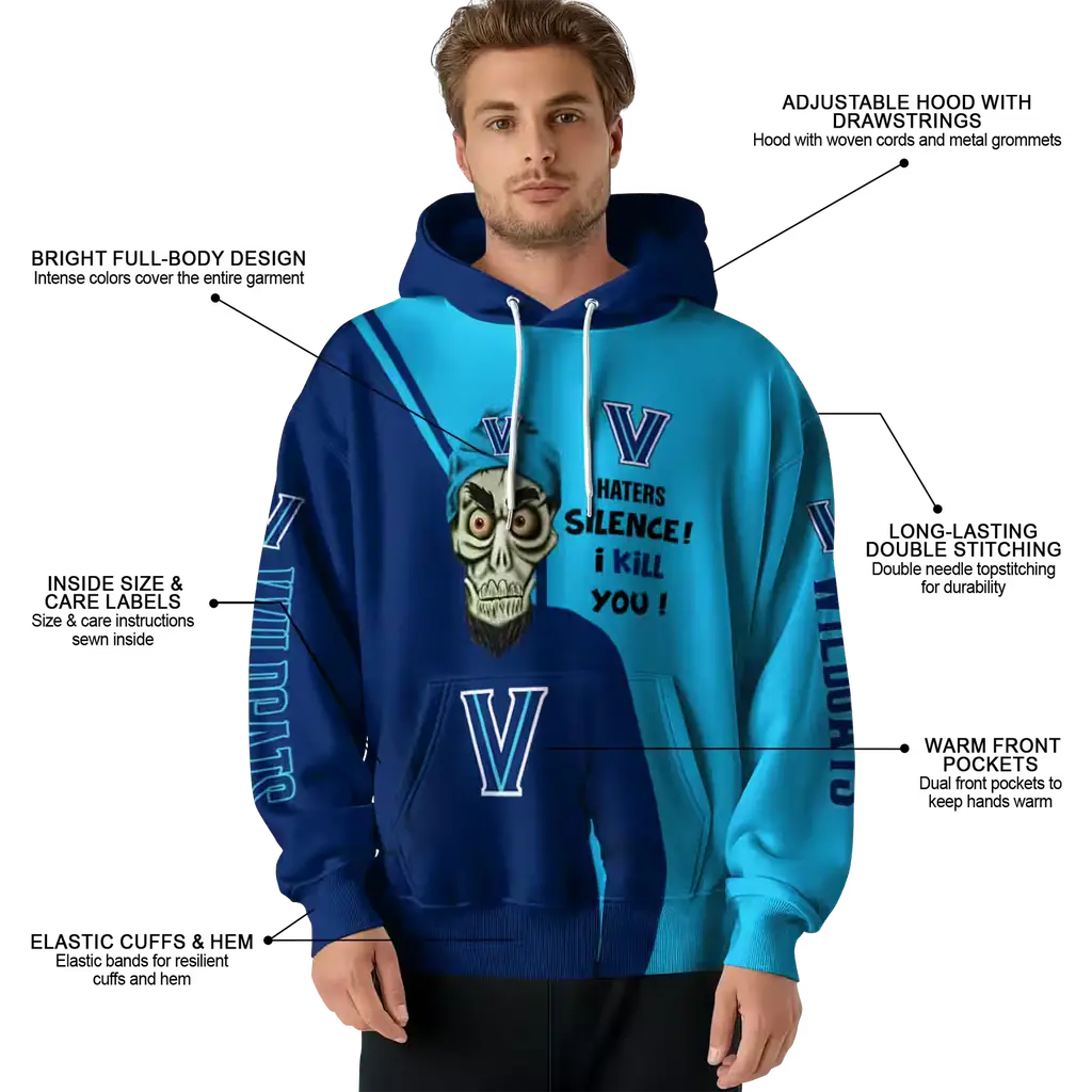 villanova wildcats achmed skull navy hoodie latest model villanova wildcats achmed skull navy hoodie latest model