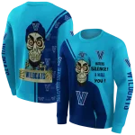 villanova wildcats achmed skull navy hoodie best selling