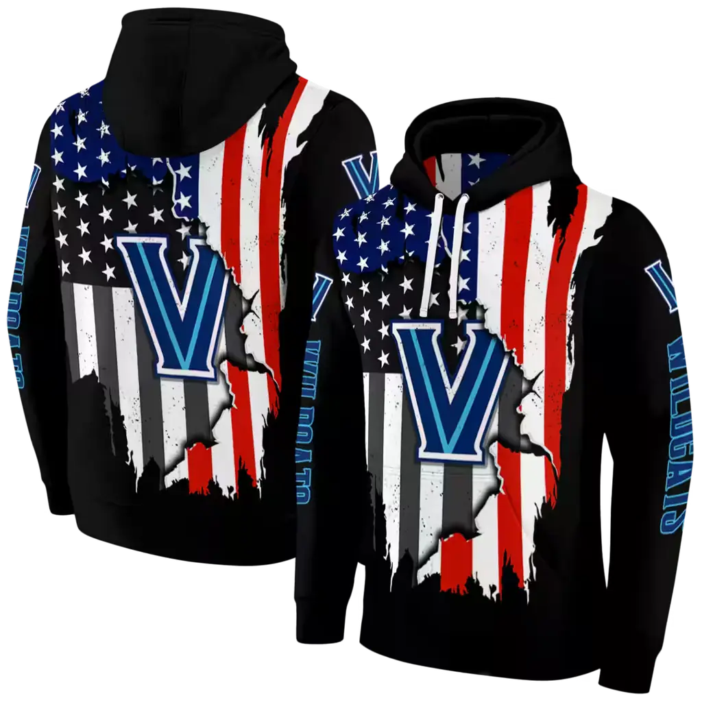 villanova wildcats american pride black hoodie fashion forward villanova wildcats american pride black hoodie fashion forward