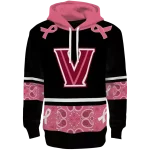 villanova wildcats awareness ribbon black pink hoodie best selling