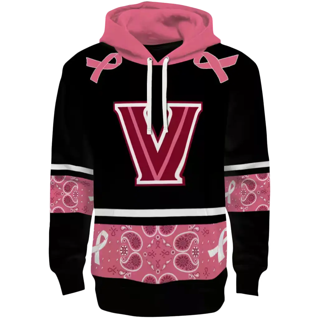 villanova wildcats awareness ribbon black pink hoodie best selling villanova wildcats awareness ribbon black pink hoodie best selling