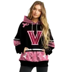 villanova wildcats awareness ribbon black pink hoodie best selling