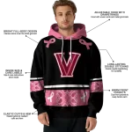 villanova wildcats awareness ribbon black pink hoodie best selling