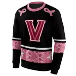 villanova wildcats awareness ribbon black pink hoodie best selling