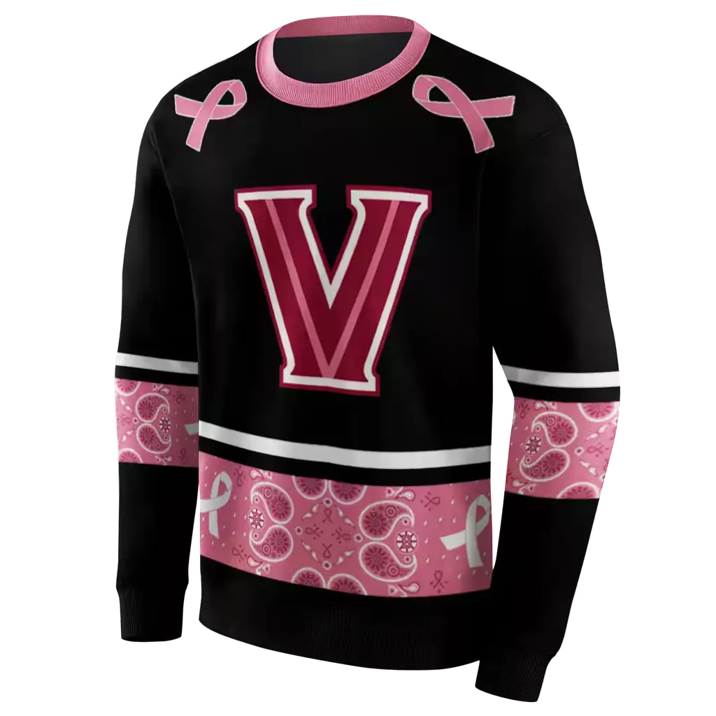 villanova wildcats awareness ribbon black pink hoodie new arrival villanova wildcats awareness ribbon black pink hoodie new arrival