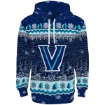villanova wildcats christmas trees navy hoodie best selling