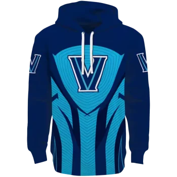 villanova wildcats concentric lines navy black hoodie best selling