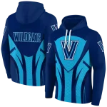 villanova wildcats concentric lines navy black hoodie best selling
