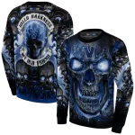 villanova wildcats demonic skull navy black hoodie best selling