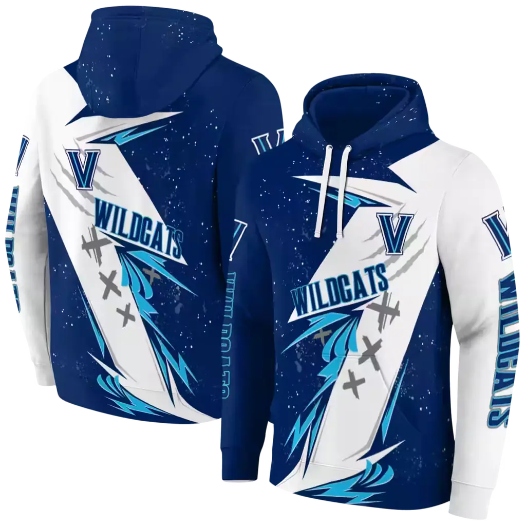 villanova wildcats dynamic slash navy white hoodie fashion forward villanova wildcats dynamic slash navy white hoodie fashion forward