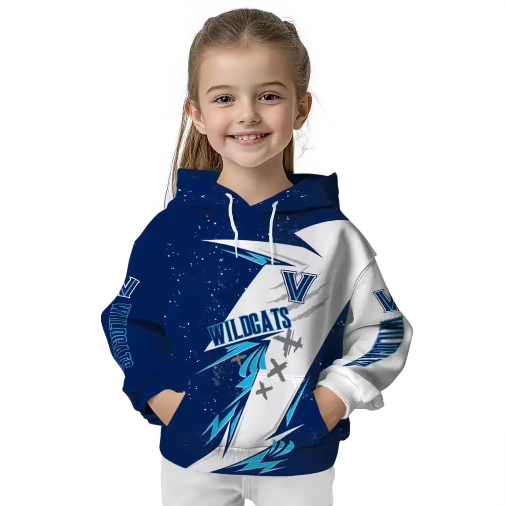 villanova wildcats dynamic slash navy white hoodie top rated villanova wildcats dynamic slash navy white hoodie top rated