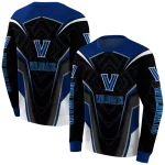 villanova wildcats futuristic pattern navy black hoodie best selling