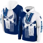villanova wildcats graphic punisher navy white hoodie best selling