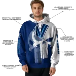 villanova wildcats graphic punisher navy white hoodie best selling