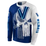 villanova wildcats graphic punisher navy white hoodie best selling