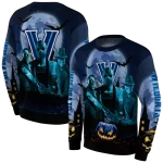 villanova wildcats halloween vibes navy black hoodie best selling