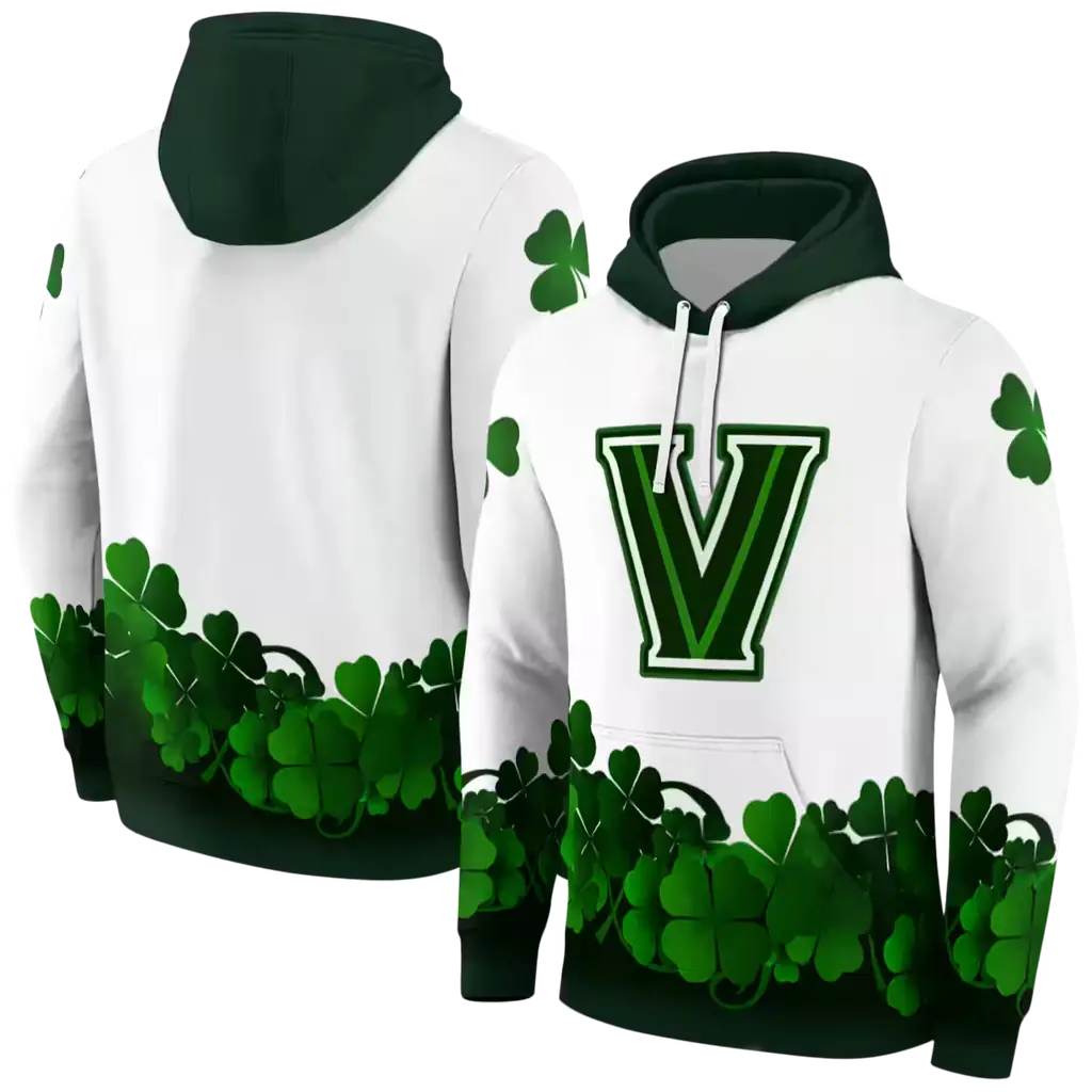villanova wildcats lucky motif white green hoodie fashion forward villanova wildcats lucky motif white green hoodie fashion forward