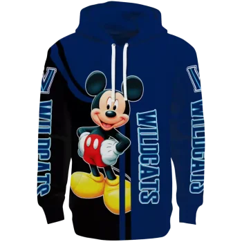 villanova wildcats mickey mouse navy black hoodie best selling