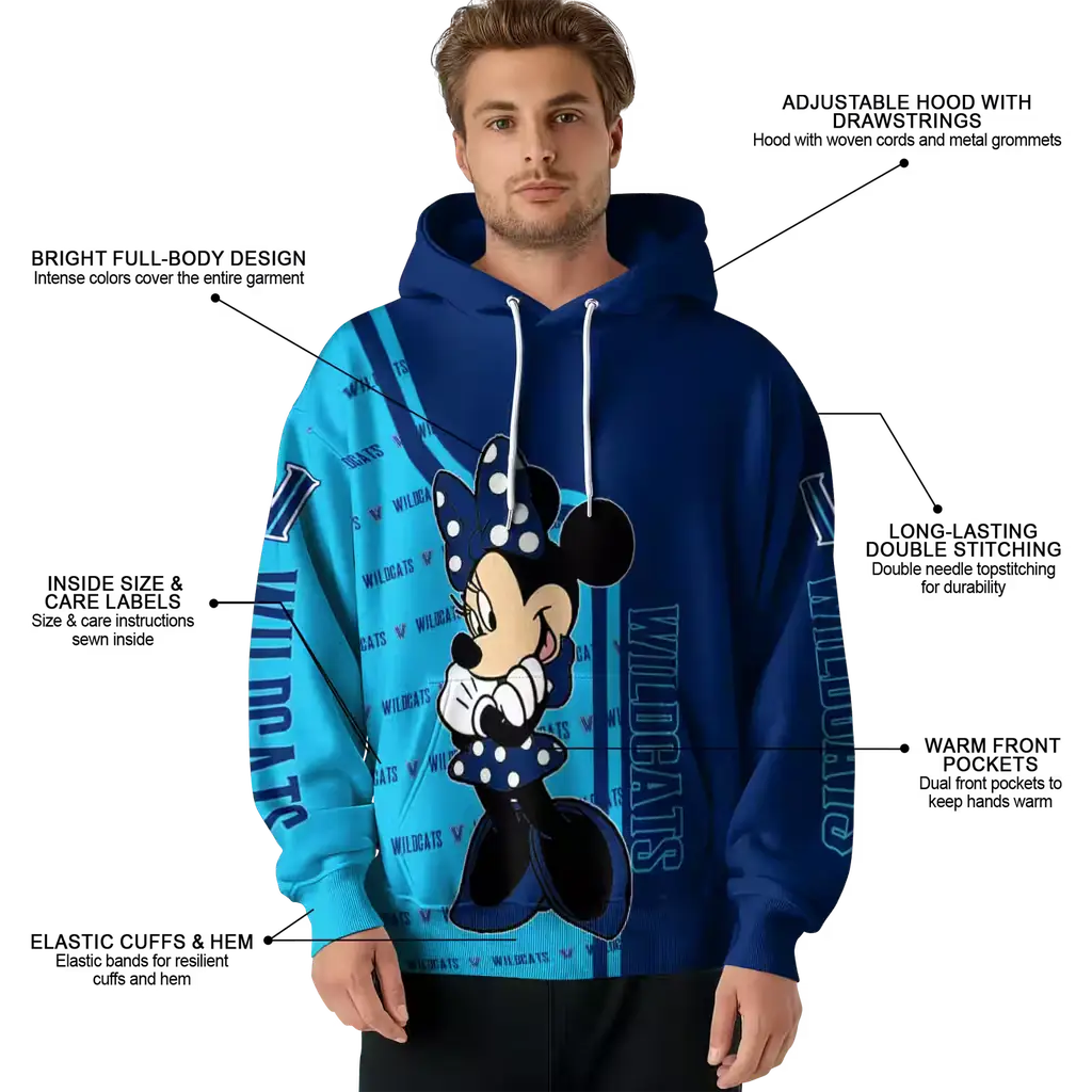 villanova wildcats minnie mouse navy hoodie latest model villanova wildcats minnie mouse navy hoodie latest model